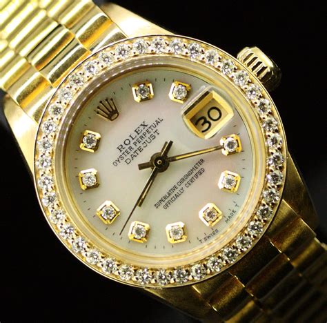 ladies rolex datejust 18k gold|rolex datejust 18k white gold.